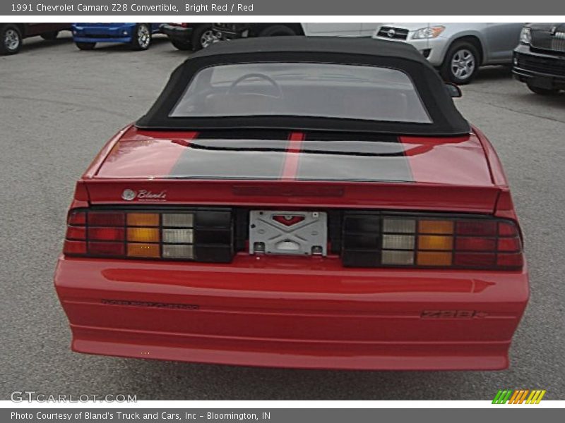 Bright Red / Red 1991 Chevrolet Camaro Z28 Convertible