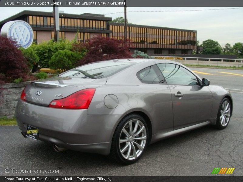 Platinum Graphite Gray / Graphite 2008 Infiniti G 37 S Sport Coupe