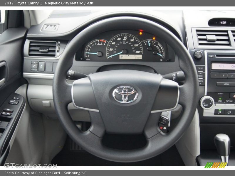 Magnetic Gray Metallic / Ash 2012 Toyota Camry L