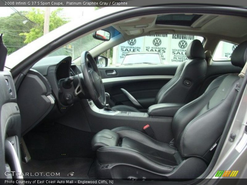 Platinum Graphite Gray / Graphite 2008 Infiniti G 37 S Sport Coupe