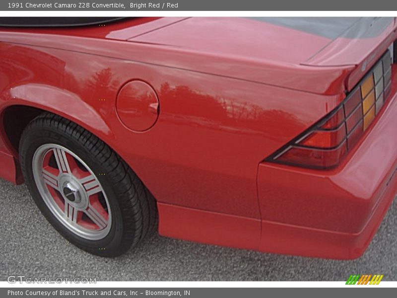 Bright Red / Red 1991 Chevrolet Camaro Z28 Convertible