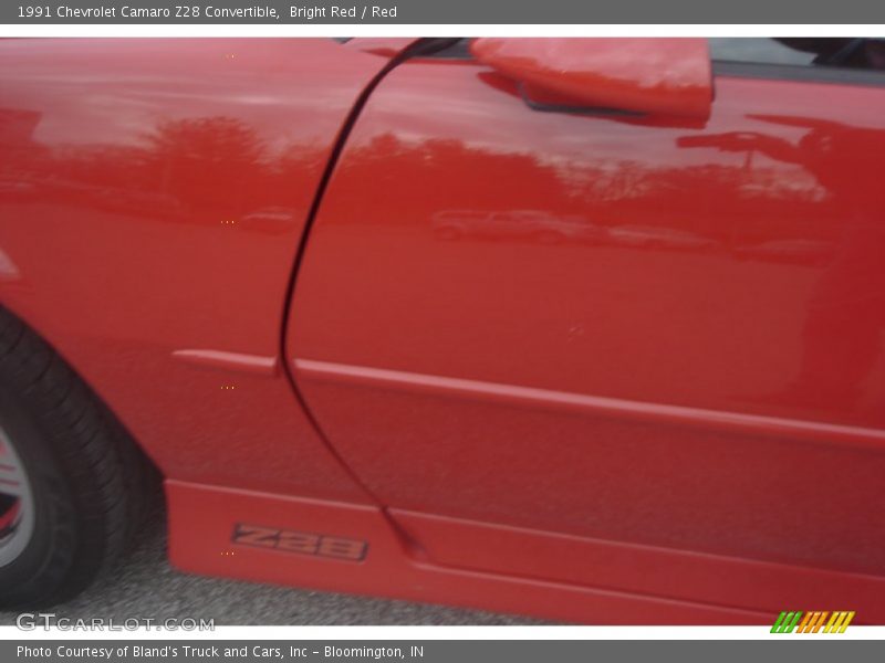 Bright Red / Red 1991 Chevrolet Camaro Z28 Convertible