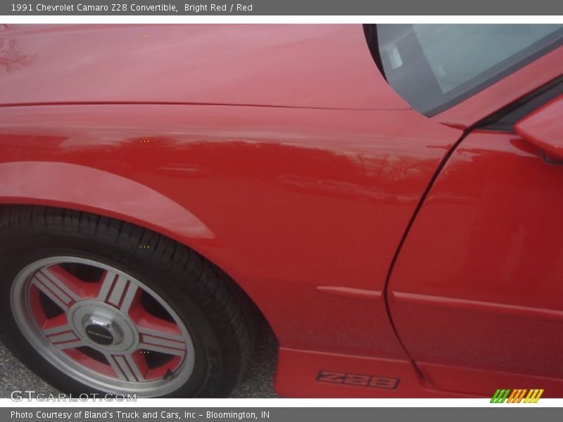 Bright Red / Red 1991 Chevrolet Camaro Z28 Convertible