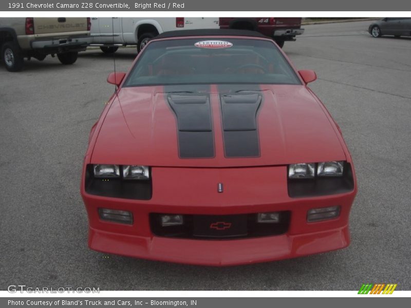 Bright Red / Red 1991 Chevrolet Camaro Z28 Convertible