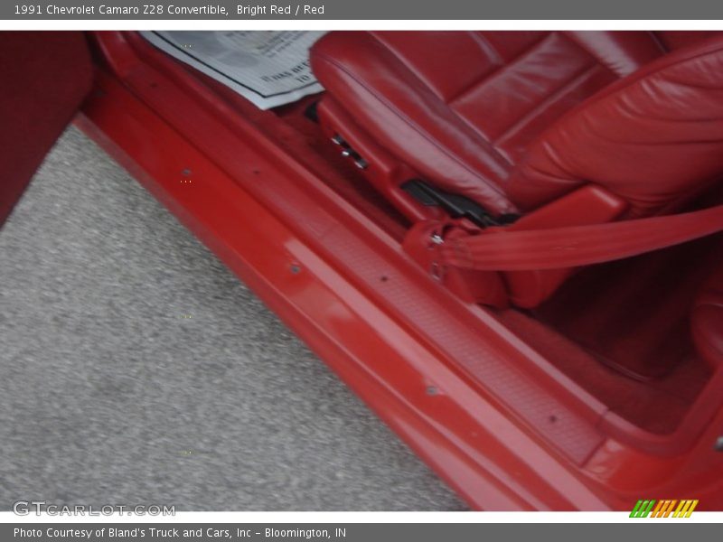Bright Red / Red 1991 Chevrolet Camaro Z28 Convertible