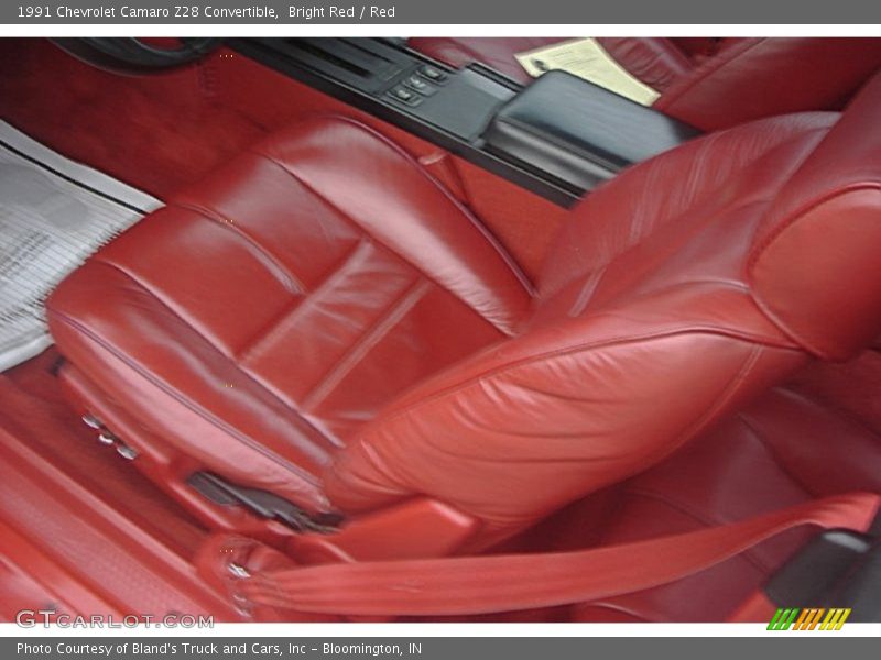 Bright Red / Red 1991 Chevrolet Camaro Z28 Convertible