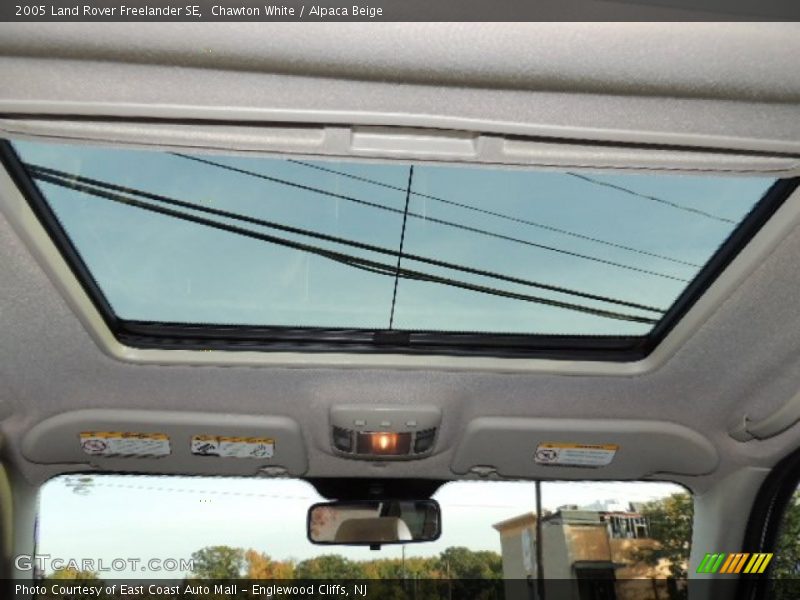 Sunroof of 2005 Freelander SE