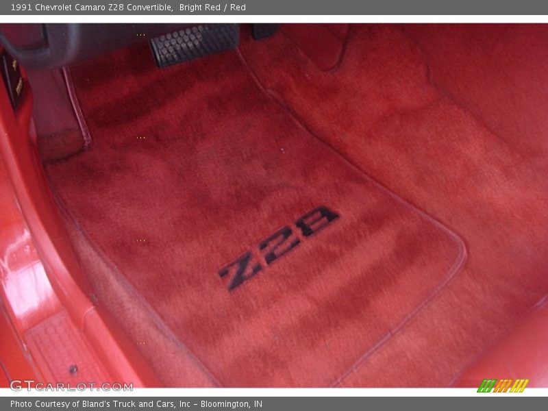 Bright Red / Red 1991 Chevrolet Camaro Z28 Convertible