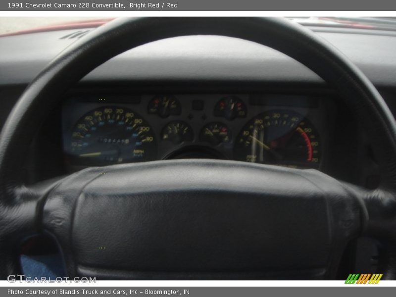 Bright Red / Red 1991 Chevrolet Camaro Z28 Convertible