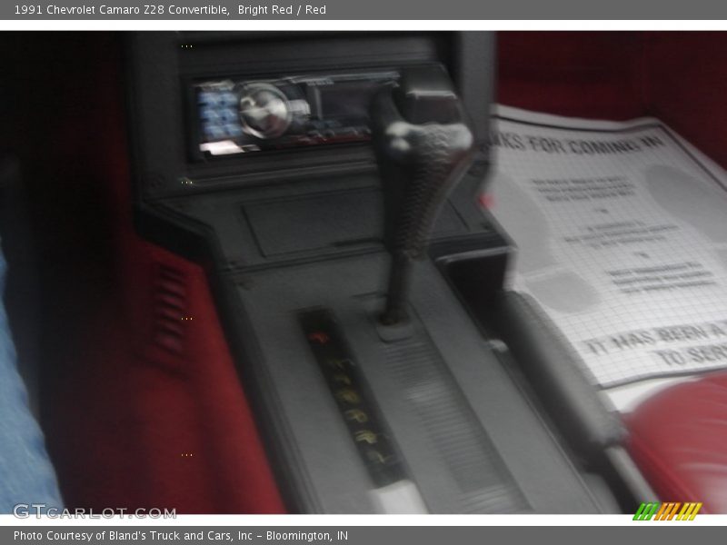 Bright Red / Red 1991 Chevrolet Camaro Z28 Convertible