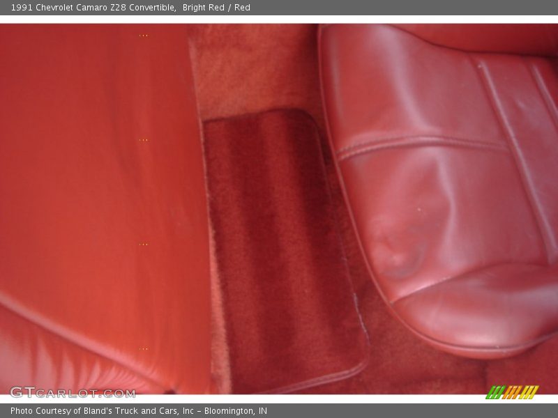 Bright Red / Red 1991 Chevrolet Camaro Z28 Convertible