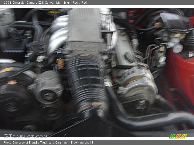 Bright Red / Red 1991 Chevrolet Camaro Z28 Convertible
