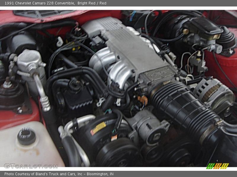 Bright Red / Red 1991 Chevrolet Camaro Z28 Convertible