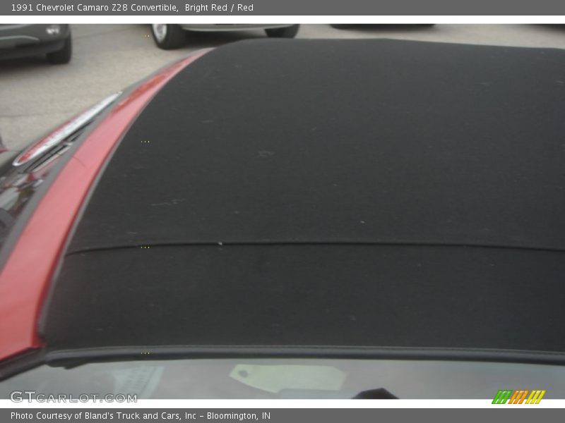 Bright Red / Red 1991 Chevrolet Camaro Z28 Convertible