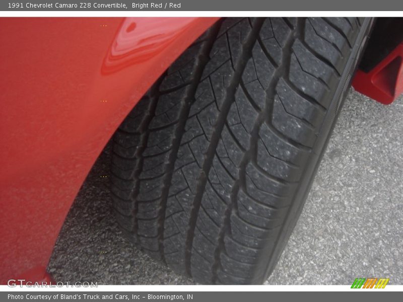 Bright Red / Red 1991 Chevrolet Camaro Z28 Convertible