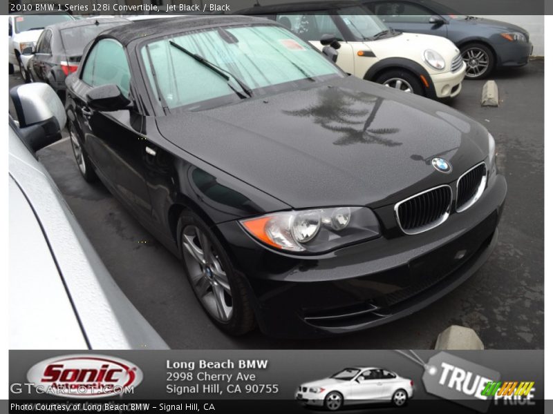 Jet Black / Black 2010 BMW 1 Series 128i Convertible