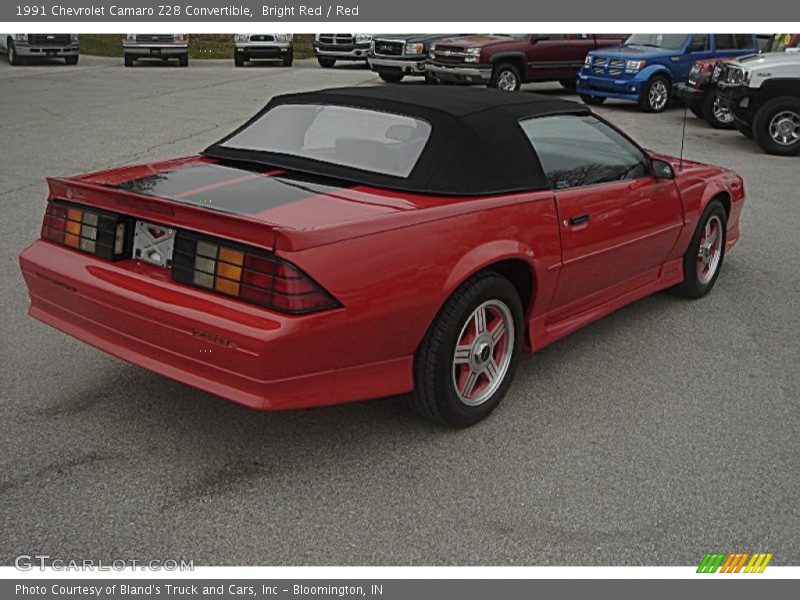 Bright Red / Red 1991 Chevrolet Camaro Z28 Convertible