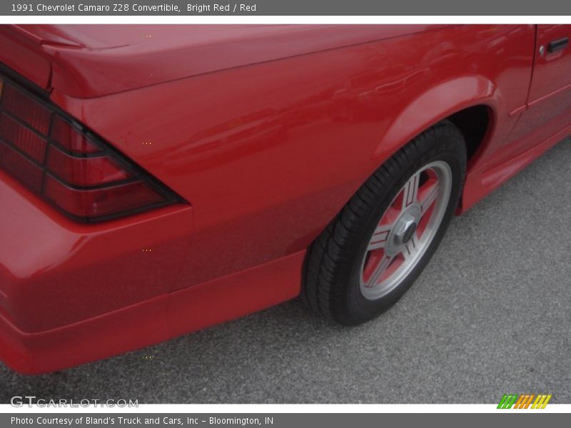 Bright Red / Red 1991 Chevrolet Camaro Z28 Convertible