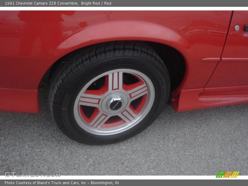 Bright Red / Red 1991 Chevrolet Camaro Z28 Convertible