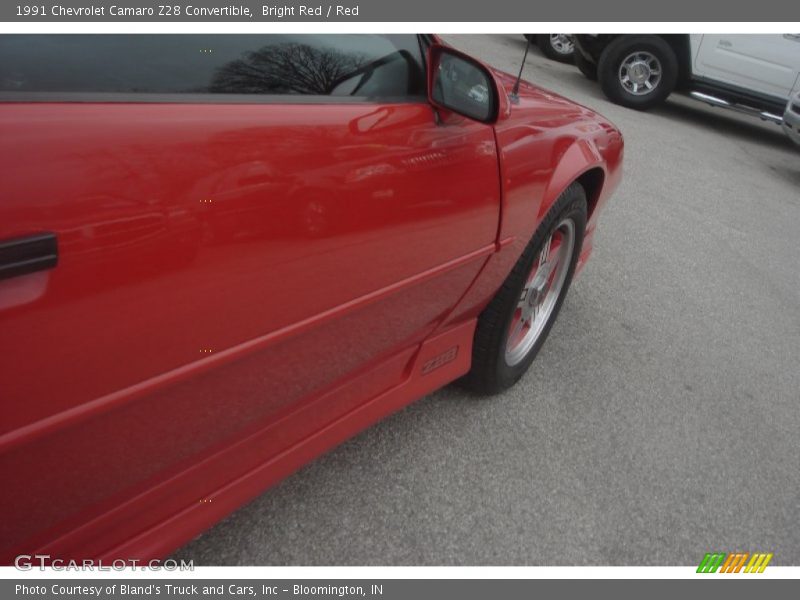 Bright Red / Red 1991 Chevrolet Camaro Z28 Convertible