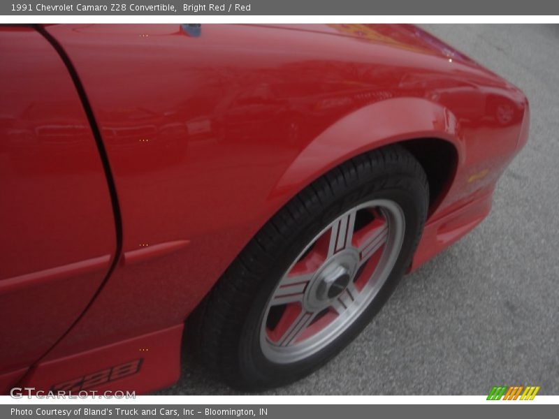 Bright Red / Red 1991 Chevrolet Camaro Z28 Convertible