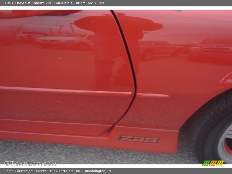 Bright Red / Red 1991 Chevrolet Camaro Z28 Convertible