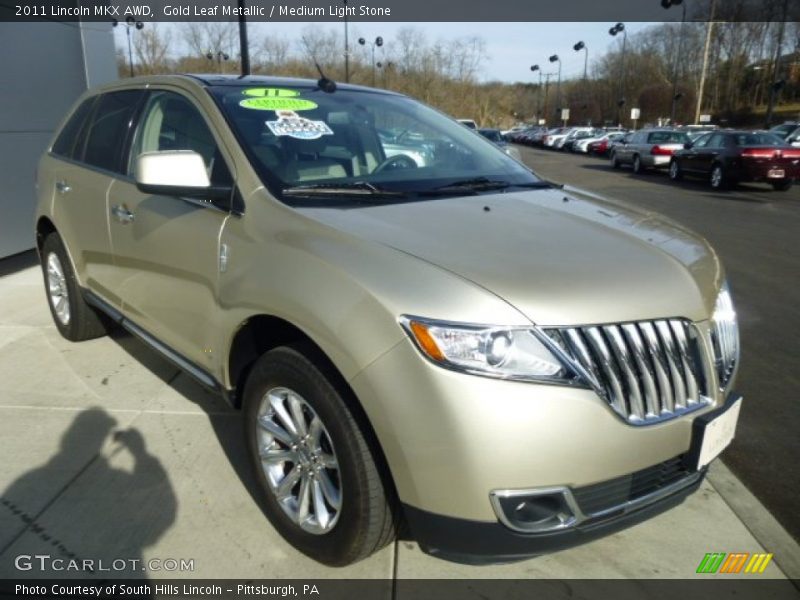 Gold Leaf Metallic / Medium Light Stone 2011 Lincoln MKX AWD