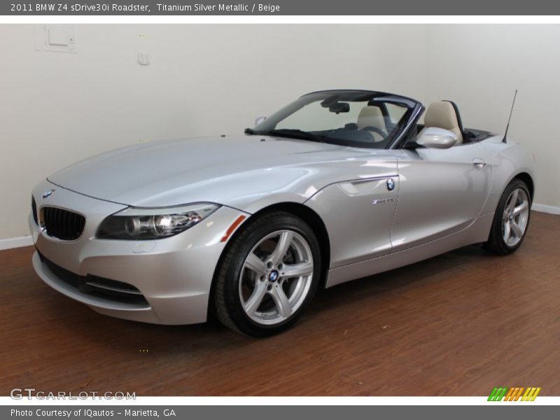 Titanium Silver Metallic / Beige 2011 BMW Z4 sDrive30i Roadster