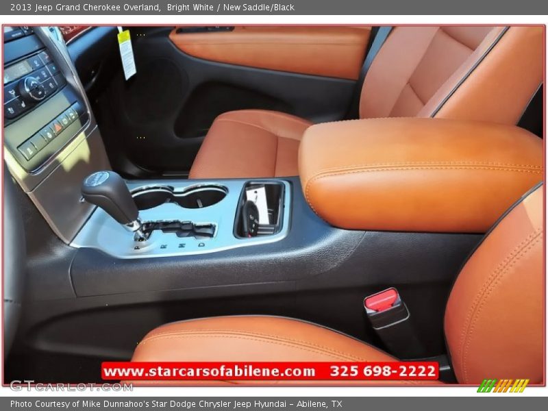 Bright White / New Saddle/Black 2013 Jeep Grand Cherokee Overland