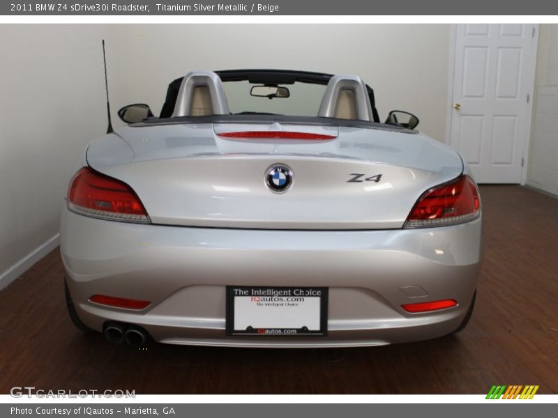 Titanium Silver Metallic / Beige 2011 BMW Z4 sDrive30i Roadster