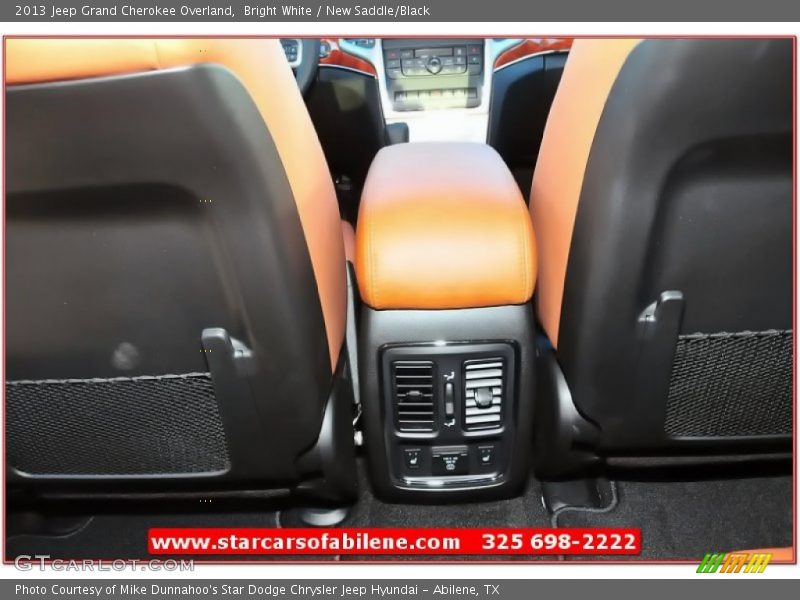 Bright White / New Saddle/Black 2013 Jeep Grand Cherokee Overland
