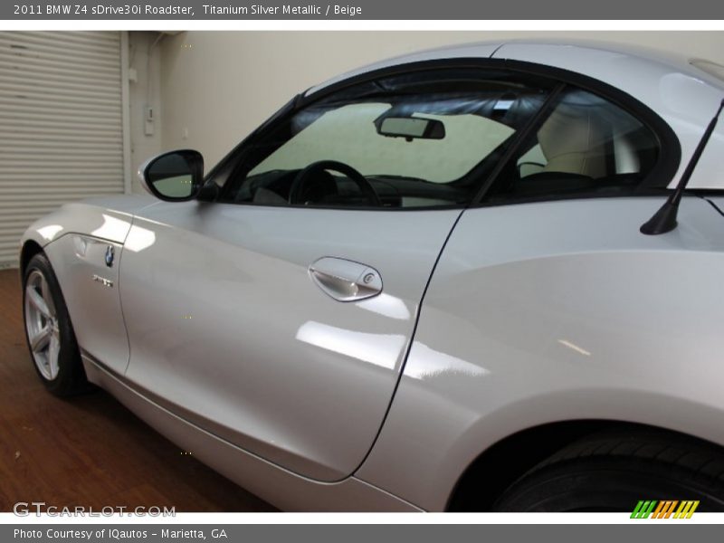 Titanium Silver Metallic / Beige 2011 BMW Z4 sDrive30i Roadster