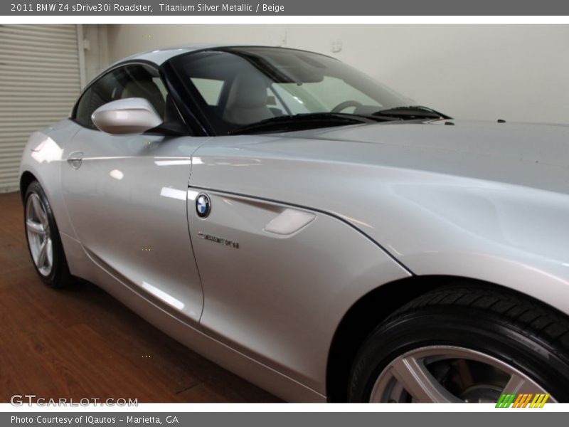 Titanium Silver Metallic / Beige 2011 BMW Z4 sDrive30i Roadster