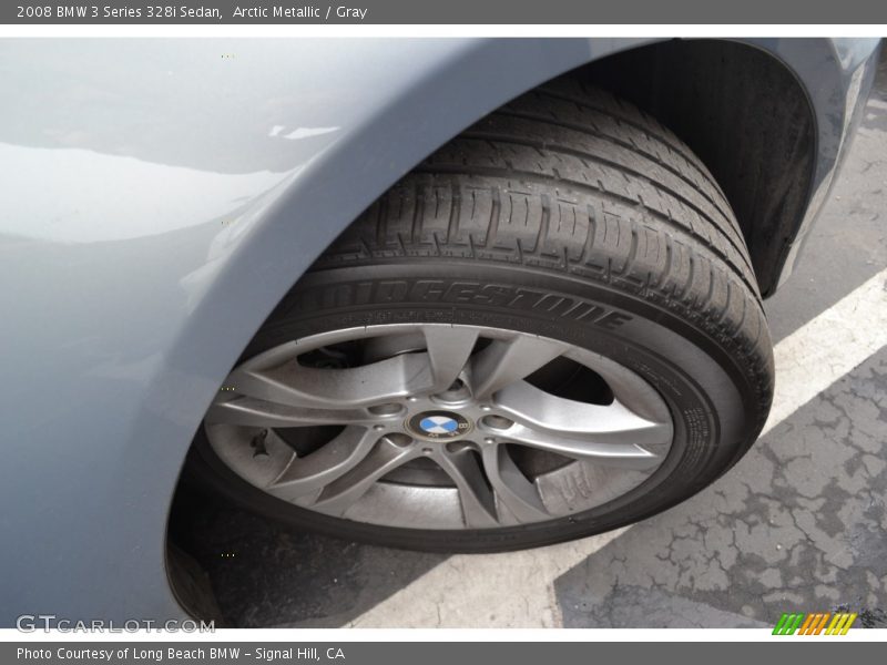 Arctic Metallic / Gray 2008 BMW 3 Series 328i Sedan