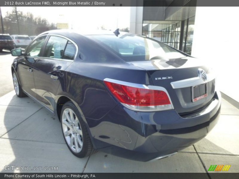 Midnight Blue Metallic / Ebony 2012 Buick LaCrosse FWD