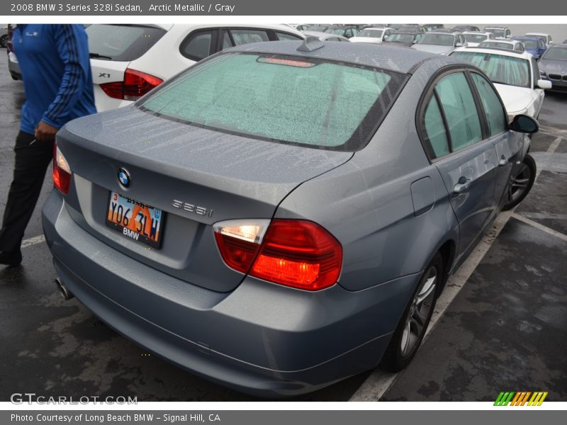 Arctic Metallic / Gray 2008 BMW 3 Series 328i Sedan