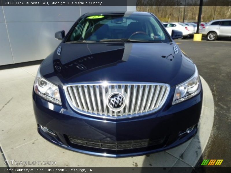 Midnight Blue Metallic / Ebony 2012 Buick LaCrosse FWD