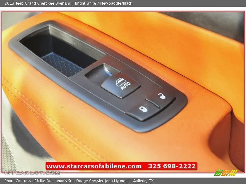 Bright White / New Saddle/Black 2013 Jeep Grand Cherokee Overland