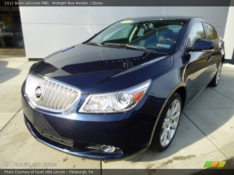 Midnight Blue Metallic / Ebony 2012 Buick LaCrosse FWD
