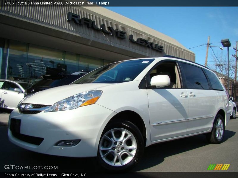 Arctic Frost Pearl / Taupe 2006 Toyota Sienna Limited AWD