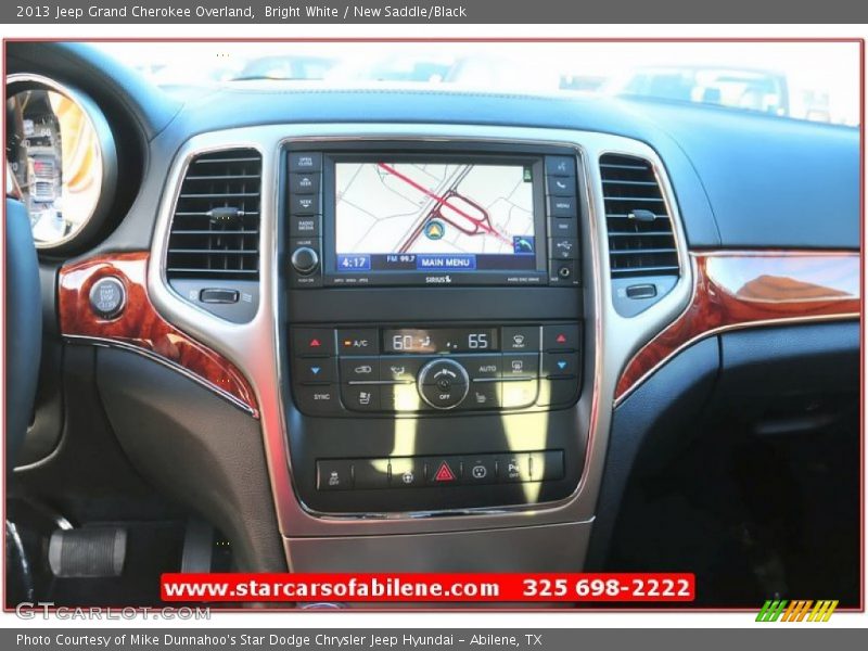 Bright White / New Saddle/Black 2013 Jeep Grand Cherokee Overland