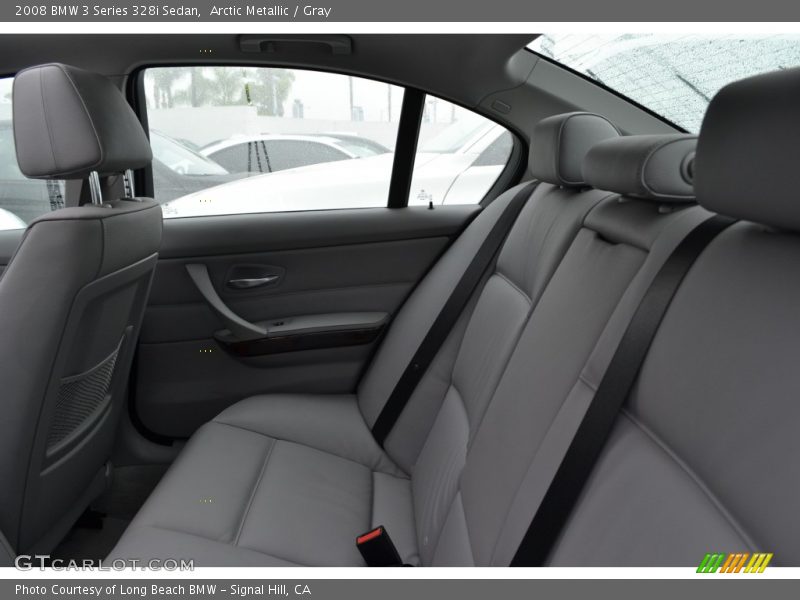 Arctic Metallic / Gray 2008 BMW 3 Series 328i Sedan
