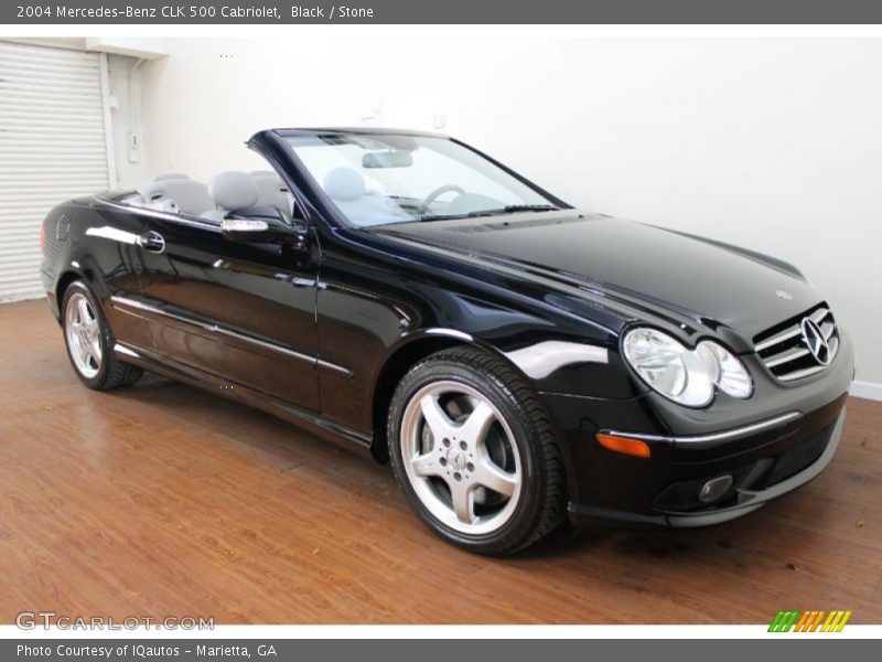 Black / Stone 2004 Mercedes-Benz CLK 500 Cabriolet