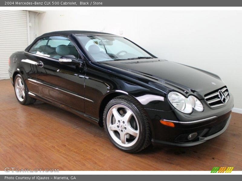 Black / Stone 2004 Mercedes-Benz CLK 500 Cabriolet