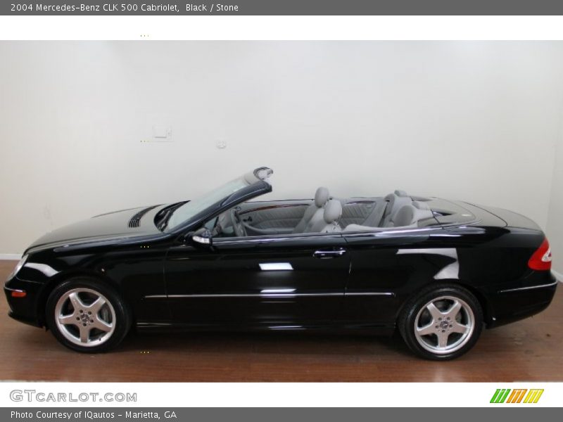 Black / Stone 2004 Mercedes-Benz CLK 500 Cabriolet
