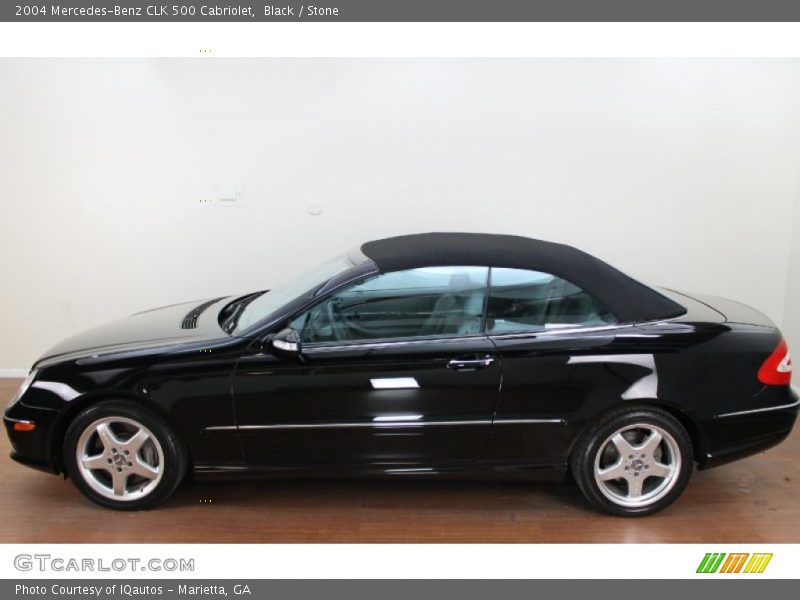 Black / Stone 2004 Mercedes-Benz CLK 500 Cabriolet