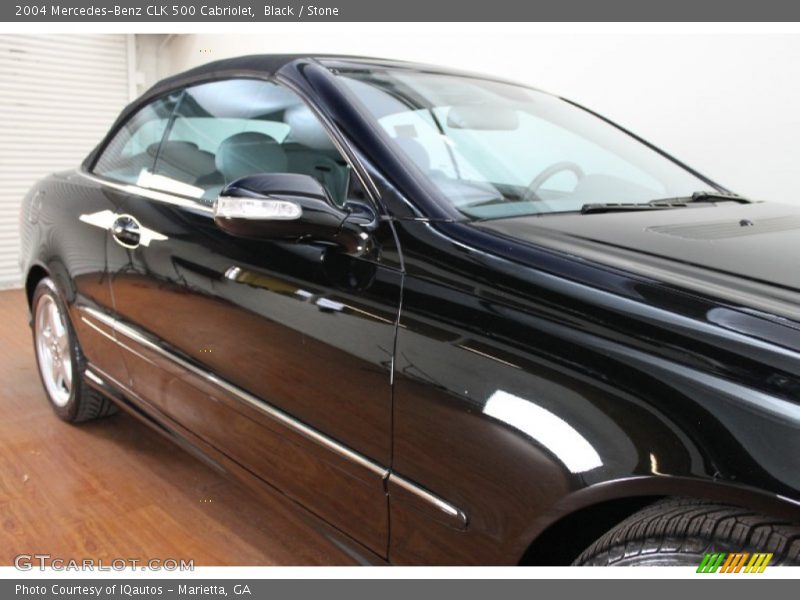 Black / Stone 2004 Mercedes-Benz CLK 500 Cabriolet