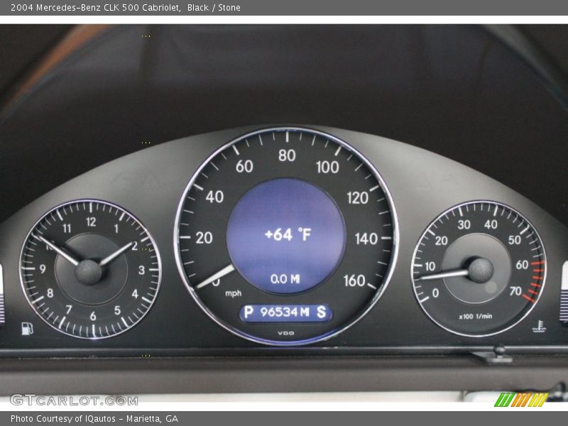 Black / Stone 2004 Mercedes-Benz CLK 500 Cabriolet