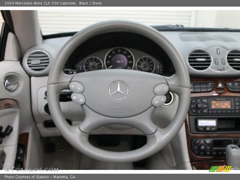 Black / Stone 2004 Mercedes-Benz CLK 500 Cabriolet