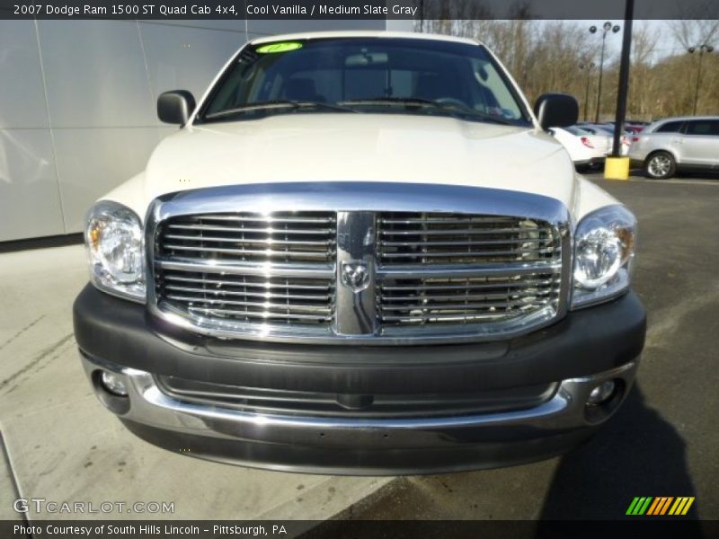 Cool Vanilla / Medium Slate Gray 2007 Dodge Ram 1500 ST Quad Cab 4x4